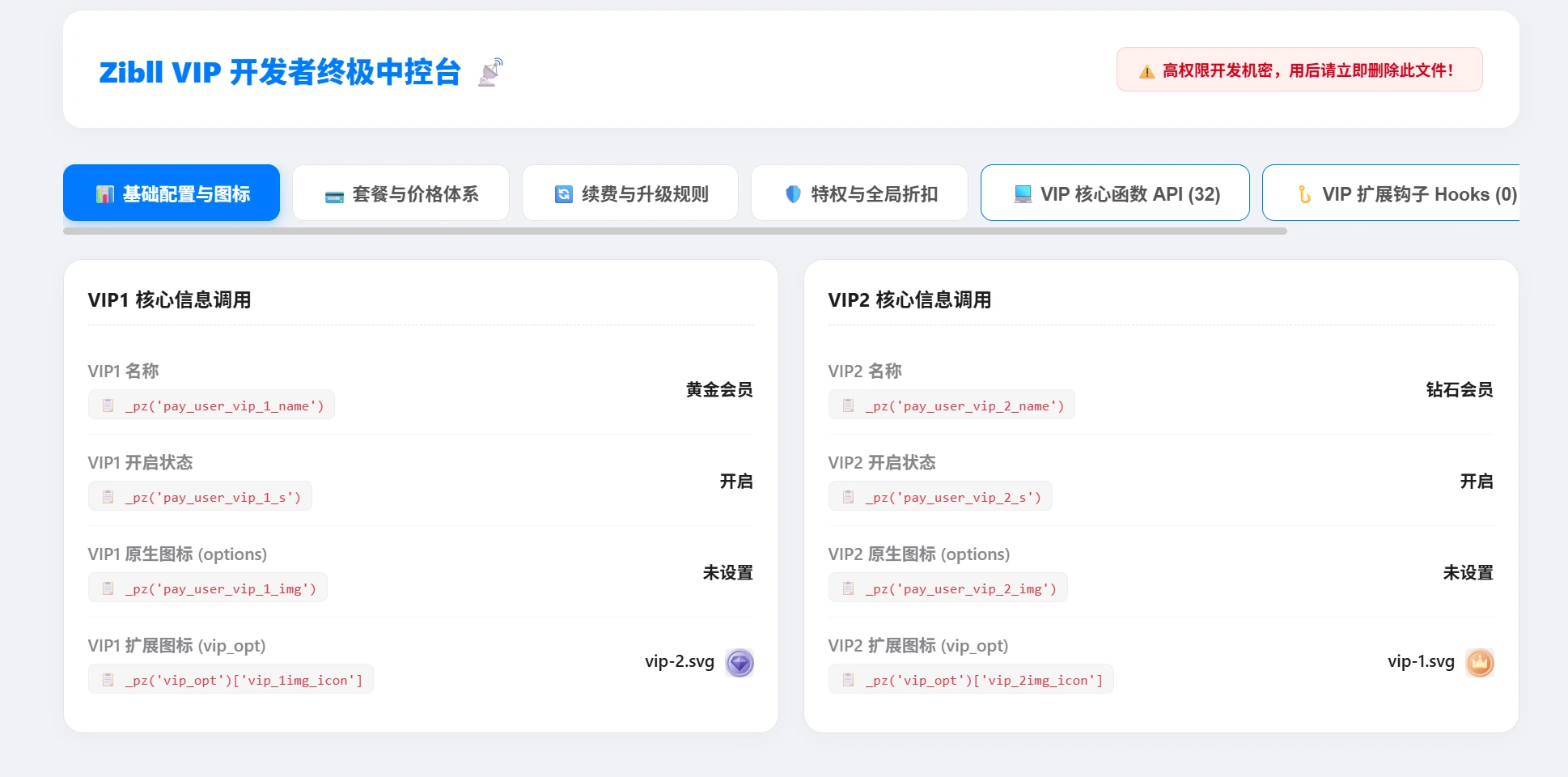 zibll主题 VIP会员函数汇总 有你需要是哦